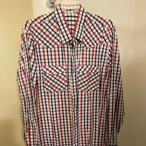 Custom men’s western shirt with pearl snaps